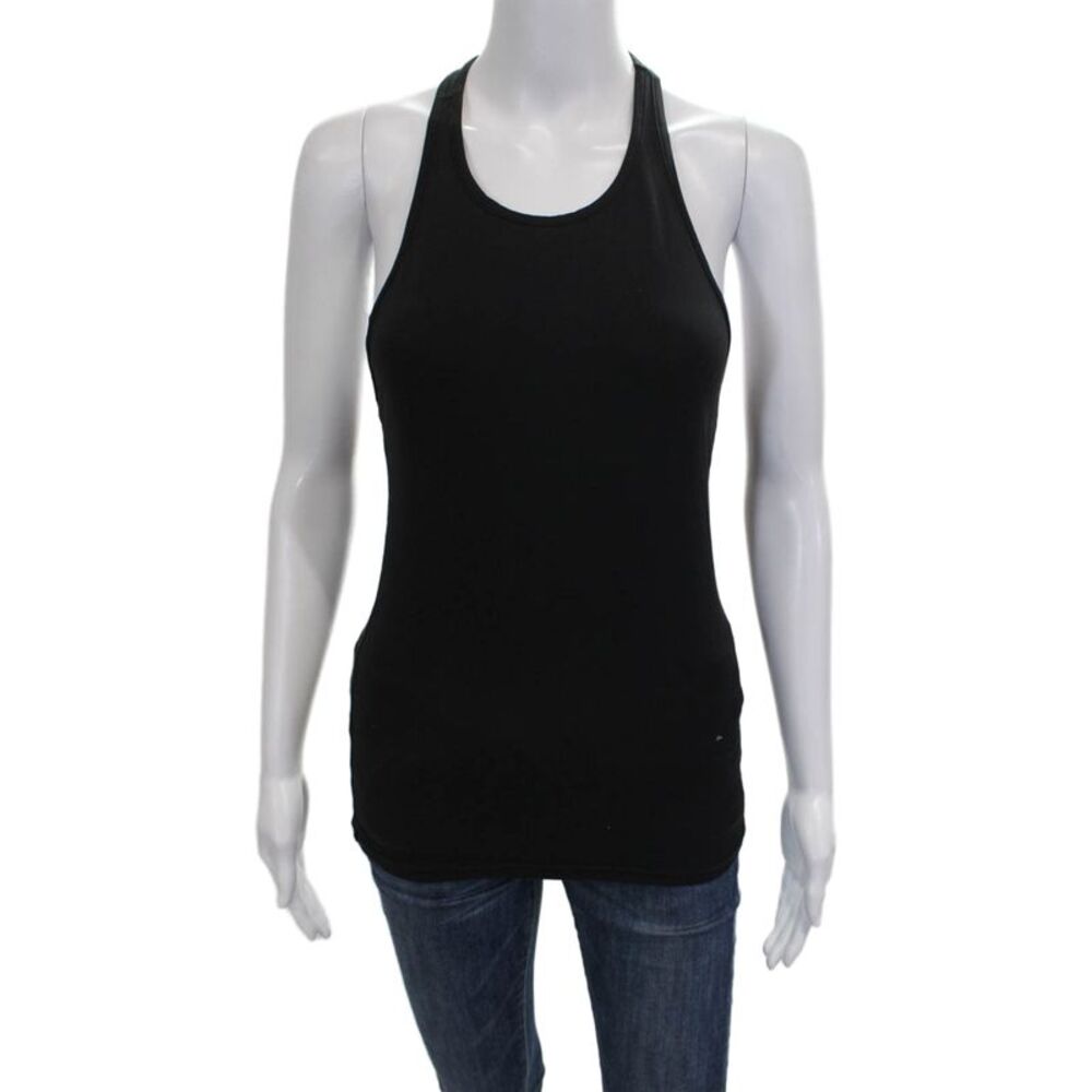 Splits 59 Women Basic Scoop Neck Tank Black Size S